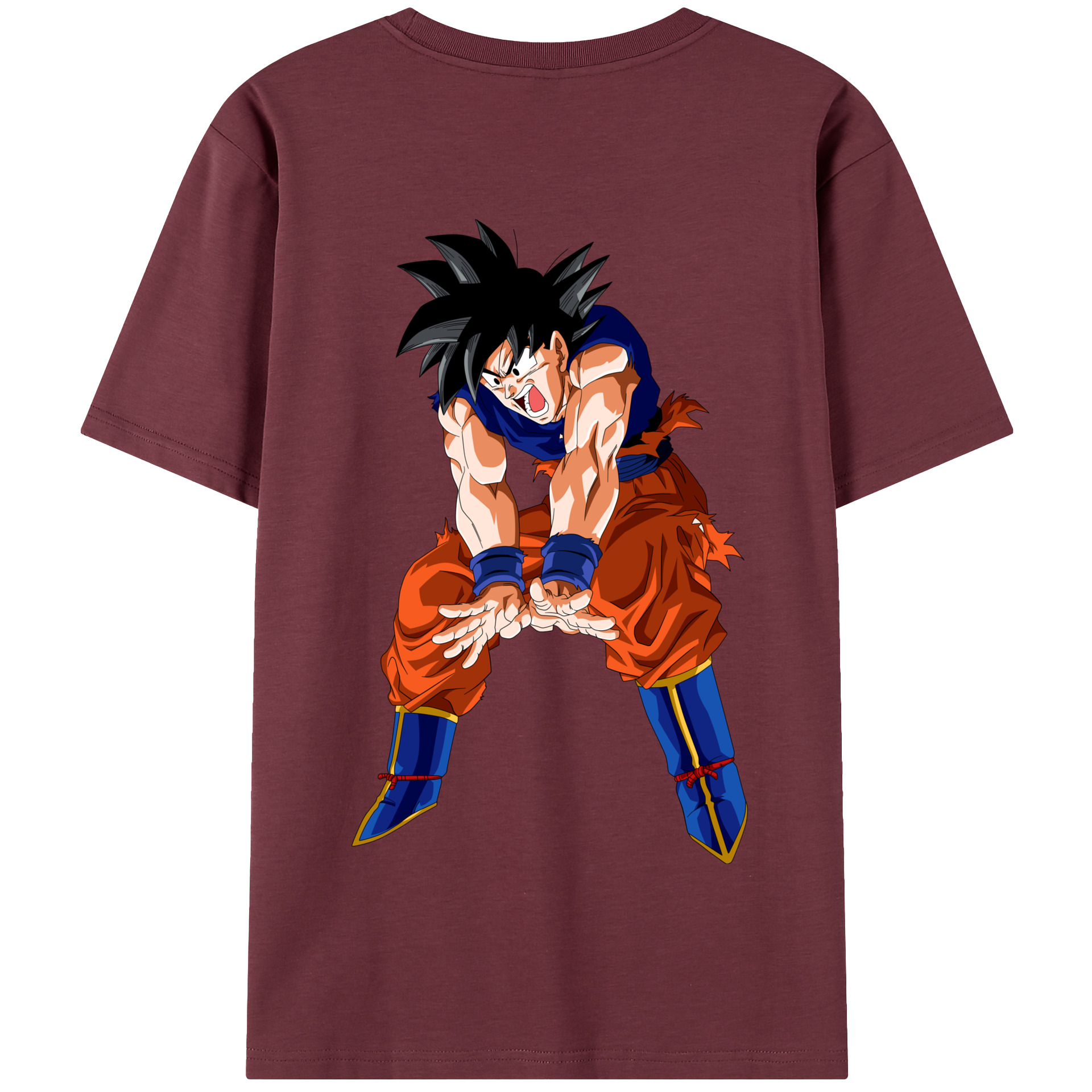 （画像用） ドラゴンボール 孫悟空（そん ごくう）Son Goku カカロット DRAGON BALL Kakarotto 綿100％半袖Tシャツ（背面プリント）